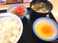 玉子かけごはん牛皿